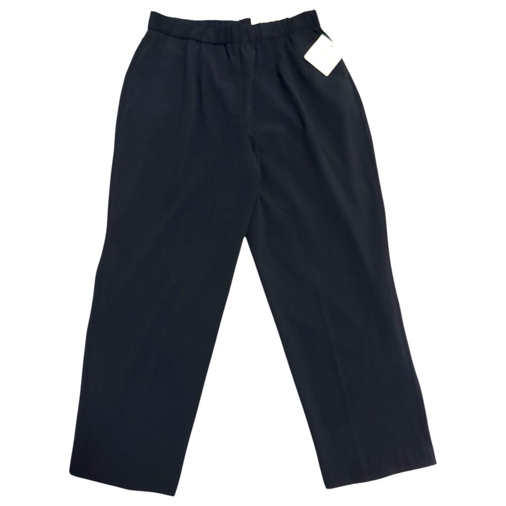 NEW Croft & Barrow Women's Polished Pull-On Work Pants Slacks Navy 16WS Office